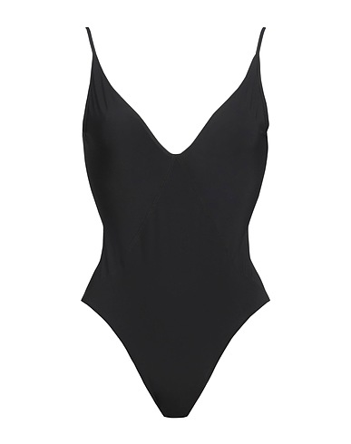 RICK OWENS One-piece swimsuits Black 73% Polyamide, 27% Elastane