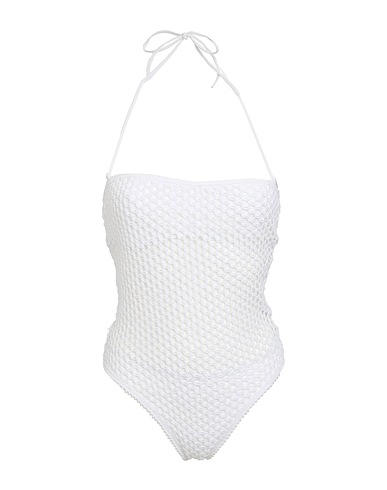 ERMANNO SCERVINO BEACHWEAR One-piece swimsuits White 73% Polyamide, 27% Elastane