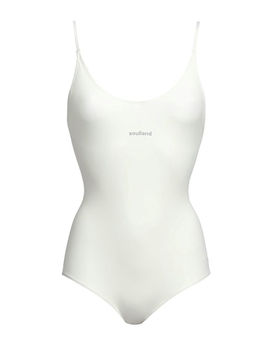 SOULLAND Maillot une pièce Ivoire 78% Polyamide recyclé, 22% Élasthanne