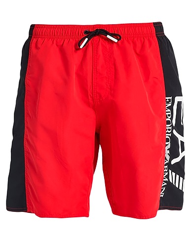 EA7 Swim shorts Red 100% Polyester