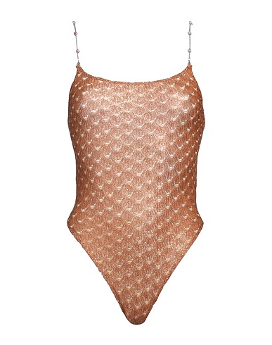 MISSONI One-piece swimsuits Copper 100% Viscose