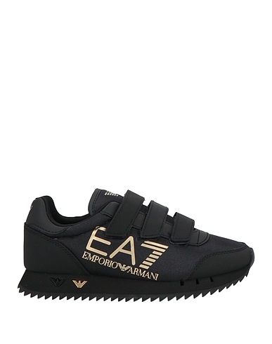 EA7 Sneakers Black 100% Polyamide, Polyester, Polyurethane