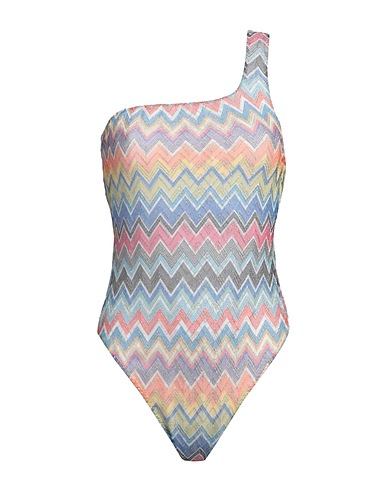 MISSONI 水着（ワンピース） ブルー レーヨン 42% / ポリエステル 36% / 金属繊維 22%