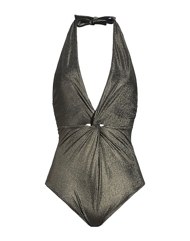FISICO Costume intero Oro 69% Poliammide, 18% Poliestere, 13% Elastan