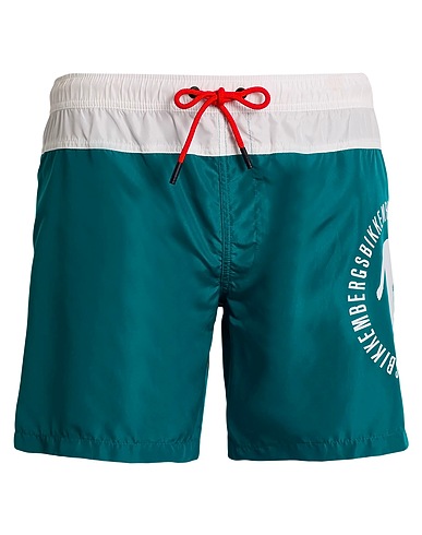 BIKKEMBERGS Swim shorts Green 100% Polyester