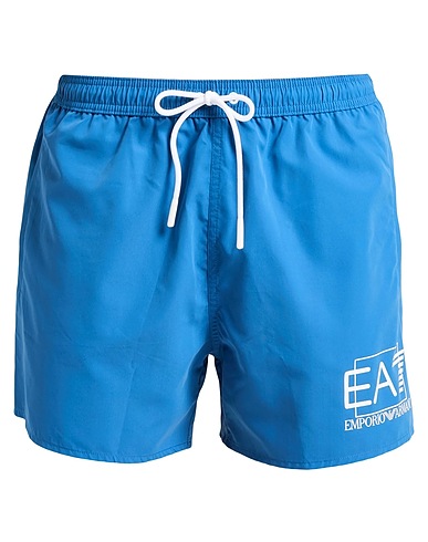 EA7 Swim shorts Pastel blue 100% Polyester