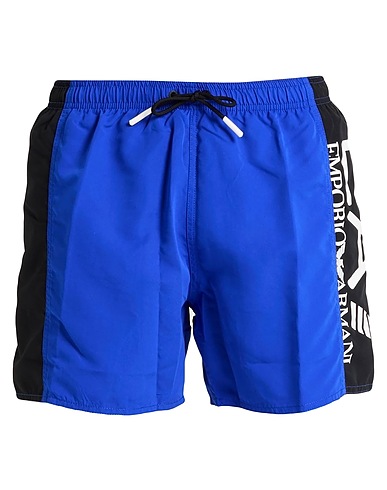 EA7 Swim shorts Bright blue 100% Recycled polyester