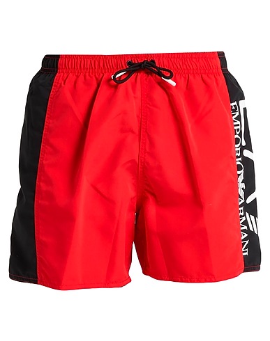 EA7 Swim shorts Red 100% Recycled polyester