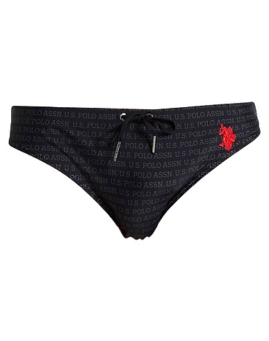 U.S.POLO ASSN. Swim briefs Black 82% Polyamide, 18% Elastane
