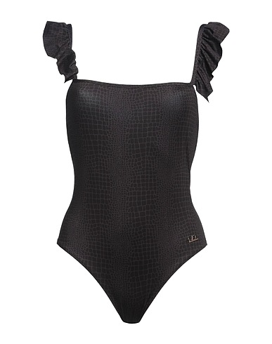 EA7 One-piece swimsuits Black 91% Polyester, 9% Elastane