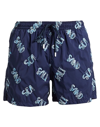 FEDELI Swim shorts Navy blue 100% Polyester
