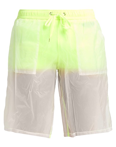MOSCHINO Swim shorts SWIM Lime green 82% Polyamide, 18% Elastane