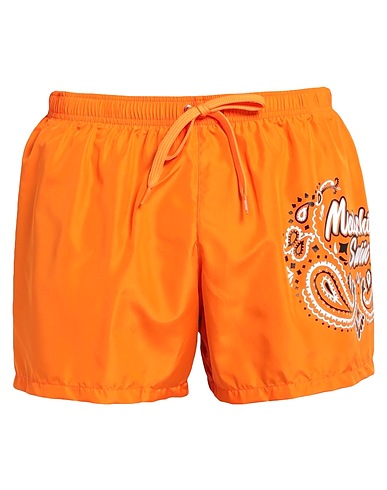 MOSCHINO Swim shorts SWIM Orange 100% Polyester