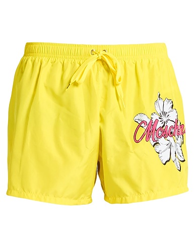 MOSCHINO Swim shorts SWIM Yellow 100% Polyester