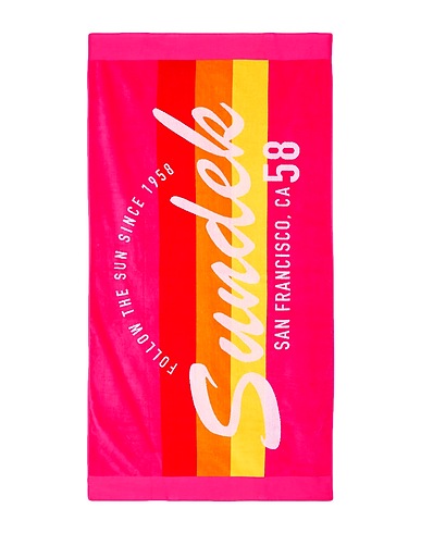 SUNDEK Telo mare Fucsia 100% Cotone