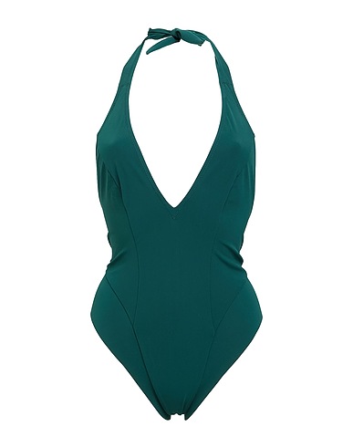 PAIN de SUCRE One-piece swimsuits Dark green 71% Polyamide, 29% Elastane