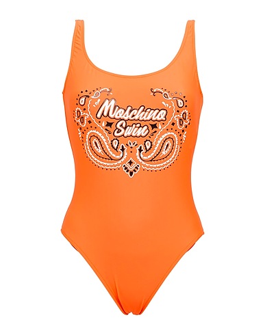 MOSCHINO Costume intero Arancione 80% Poliammide, 20% Elastan