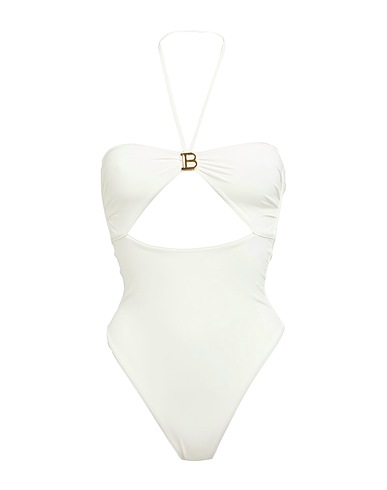 BALMAIN Badeanzug Weiß 84% Polyester, 16% Elastan
