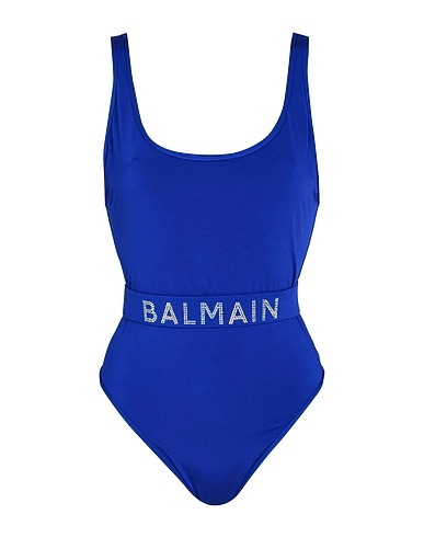 BALMAIN One-piece swimsuits Bright blue 80% Polyamide, 20% Elastane