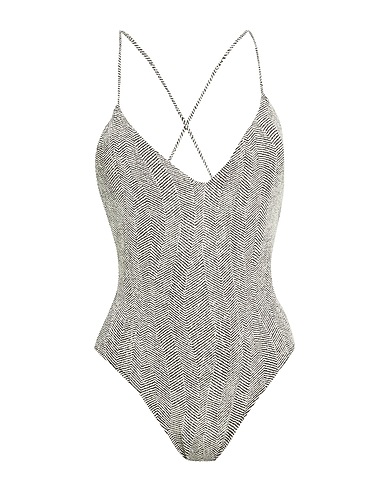 LA PERLA One-piece swimsuits Ivory 90% Polyester, 10% Elastane