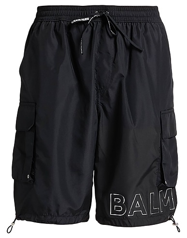 BALMAIN Swim shorts Black 100% Polyester