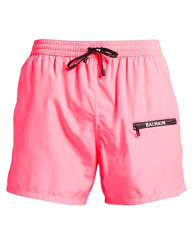 BALMAIN Swim shorts Fuchsia 100% Polyester