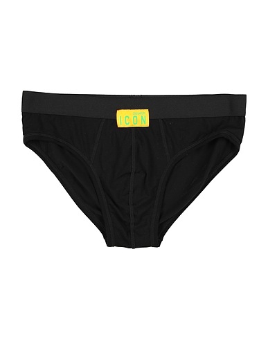 DSQUARED2 Brief UNDERWEAR Black 89% Cotton, 11% Elastane