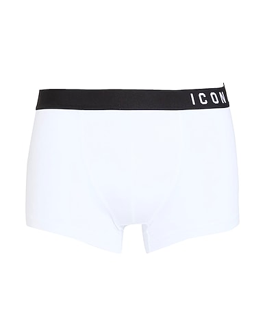 DSQUARED2 Boxer ICON UNDERWEAR Bianco 89% Cotone, 11% Elastan