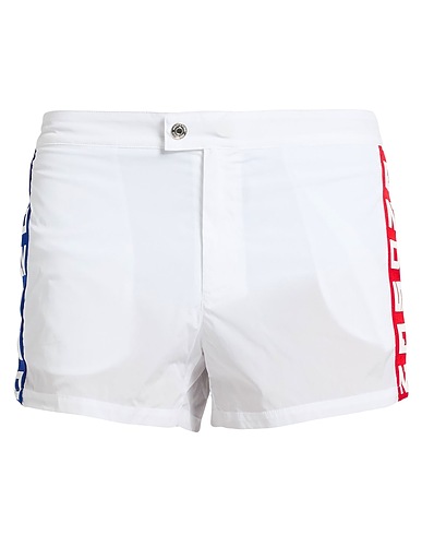 DSQUARED2 Шорты для плавания BEACHWEAR Белый 92% Полиамид, 8% Эластан