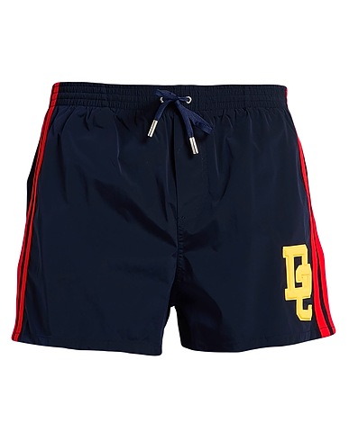 DSQUARED2 Swim shorts BEACHWEAR Navy blue 92% Polyamide, 8% Elastane