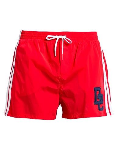DSQUARED2 Swim shorts BEACHWEAR Red 92% Polyamide, 8% Elastane