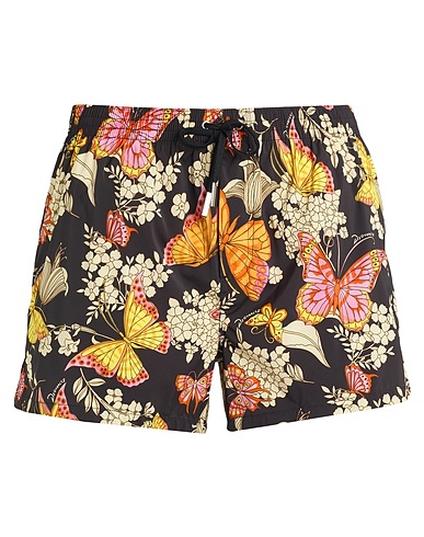 DSQUARED2 Swim shorts BEACHWEAR Black 95% Polyester, 5% Elastane