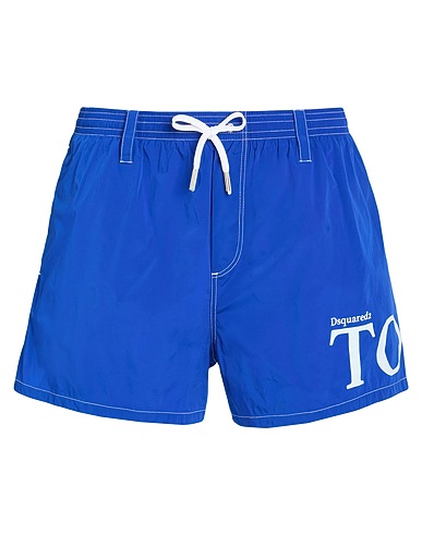 DSQUARED2 Swim shorts BEACHWEAR Bright blue 92% Polyamide, 8% Elastane