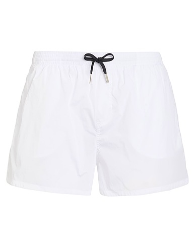 DSQUARED2 Swim shorts BEACHWEAR White 92% Polyamide, 8% Elastane