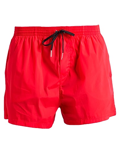 DSQUARED2 Swim shorts BEACHWEAR Red 92% Polyamide, 8% Elastane