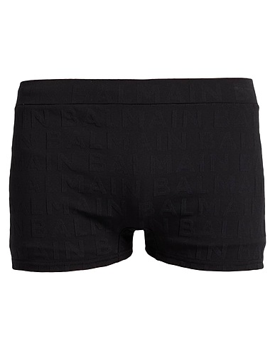 BALMAIN Swim shorts Black 91% Polyamide, 9% Elastane