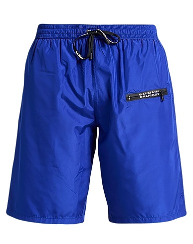 BALMAIN Swim shorts Blue 100% Polyester