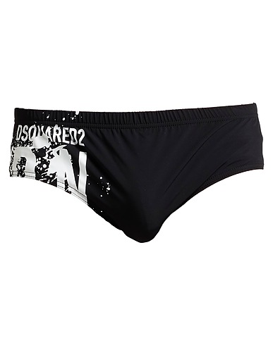DSQUARED2 Swim briefs ICON BEACHWEAR Black 71% Polyamide, 29% Elastane