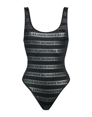 BALMAIN One-piece swimsuits Black 82% Polyamide, 18% Elastane