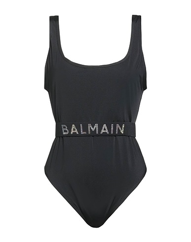 BALMAIN One-piece swimsuits Black 82% Polyamide, 18% Elastane
