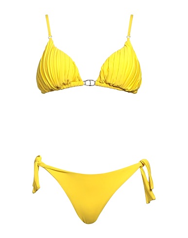 TWINSET Bikini U&B Yellow 88% Polyester, 12% Elastane