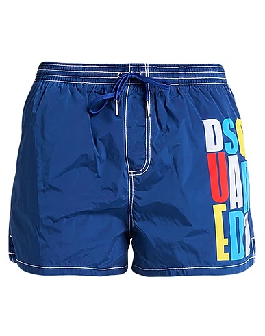 DSQUARED2 Swim shorts Navy blue 92% Polyamide, 8% Elastane