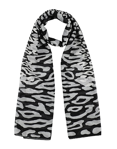 LANVIN Sciarpe e foulard Nero 74% Cotone, 26% Seta