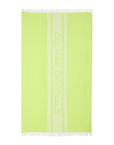 COLMAR Beach towel Lime green 60% Cotton, 40% Polyester