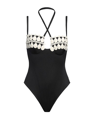 CLARA AESTAS One-piece swimsuits Black 80% Polyamide, 20% Elastane