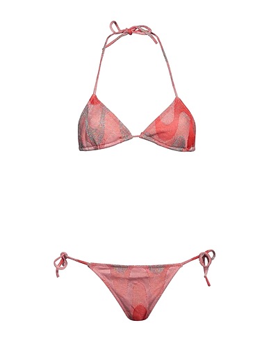 M MISSONI Bikini Tomato red 39% Cotton, 37% Viscose, 13% Metallic fiber, 11% Polyamide