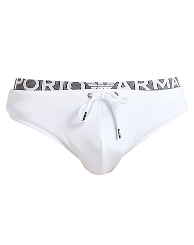 EMPORIO ARMANI Bañador tipo slip SWIMWEAR Blanco 91% Poliamida, 9% Elastán