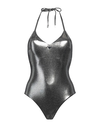 EMPORIO ARMANI One-piece swimsuits SWIMWEAR Silver 92% Polyester, 8% Elastane