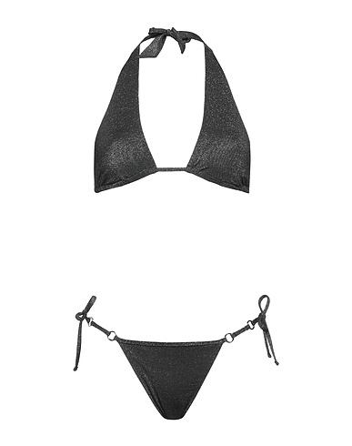 EMPORIO ARMANI Bikini SWIMWEAR Black 71% Polyamide, 19% Metallic fiber, 10% Elastane