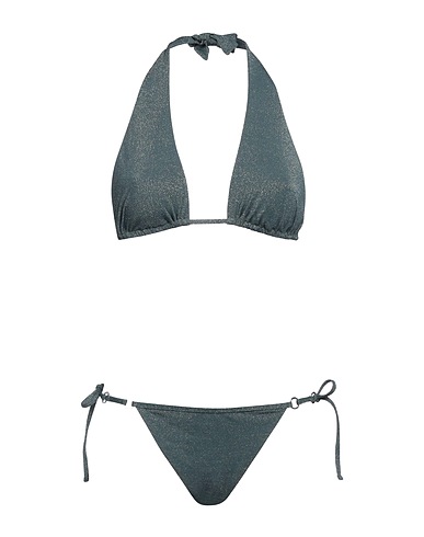 EMPORIO ARMANI Bikini SWIMWEAR Verde scuro 71% Poliammide, 19% Fibra di metallo, 10% Elastan
